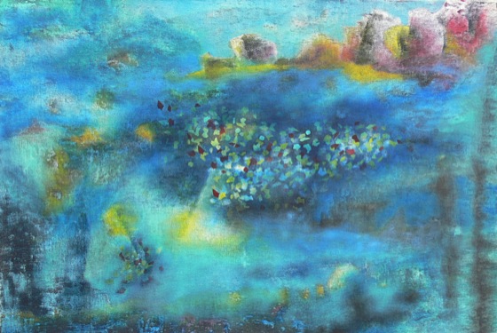 Schmetterlinge in einer Landschaft