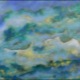Landschaft mit weissem Berg